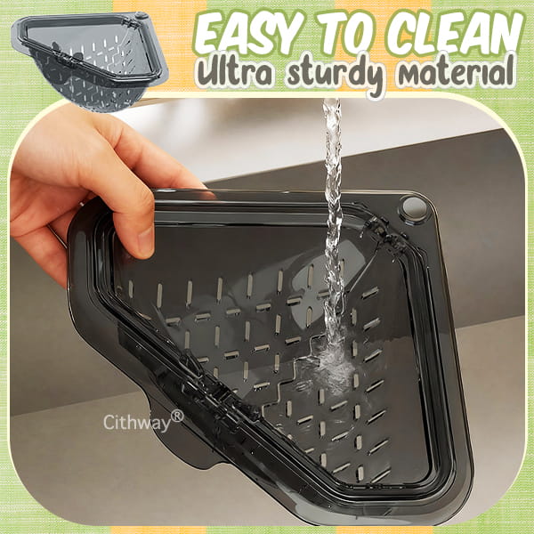Twist-Open Sink Draining Basket