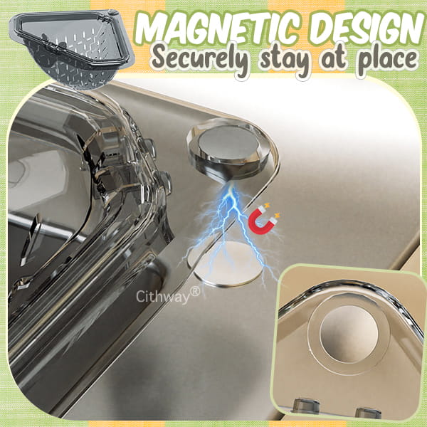 Twist-Open Sink Draining Basket