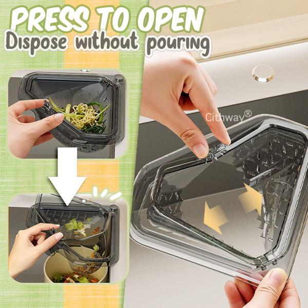 Twist-Open Sink Draining Basket